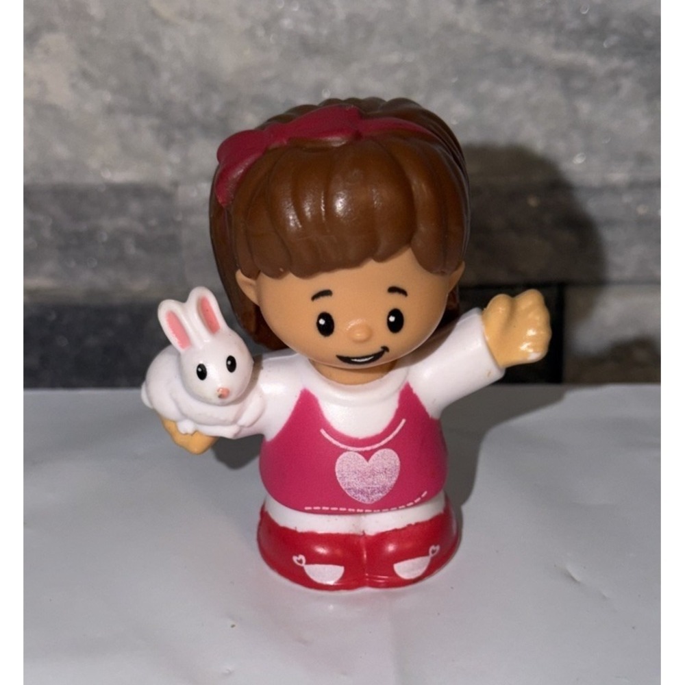 Little People Mia Hispanic School Girl W/ Pet Rabbit Fisher-Price 2016